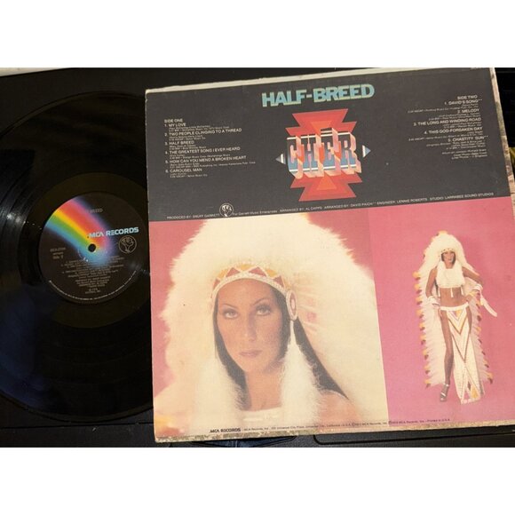Cher Half-Breed Vinyl LP 1973 First Press - MCA Records MCA - Picture 4 of 8